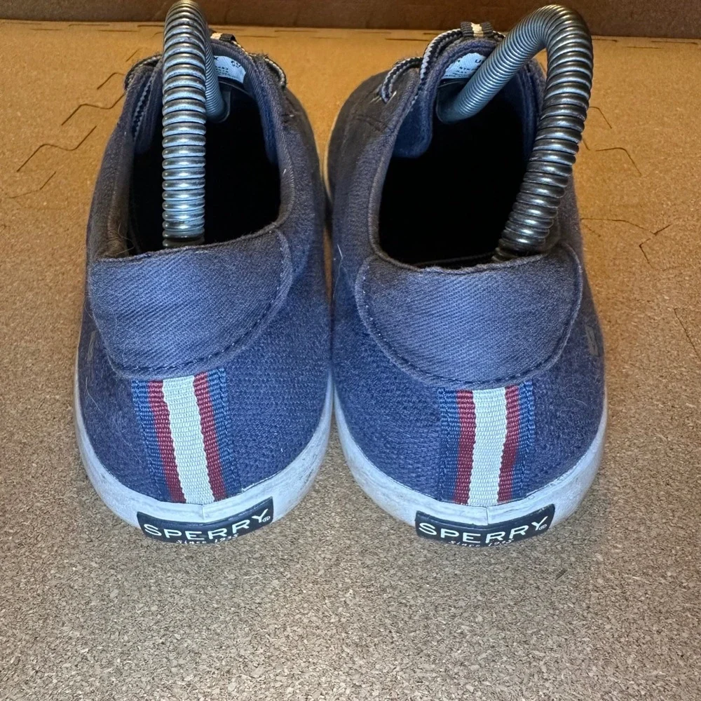 Sperry Top-Sider Striper II CVO Navy Blue Canvas Sneakers Mens 7M STK263483